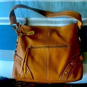 Luce leather shoulder bag